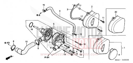 POMPE A EAU CB600F6 de 2006